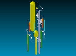 3D view of the SPES3 - IRIS facility (preliminary)